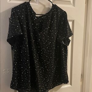 Hilary Radley XXL Black & White Blouse